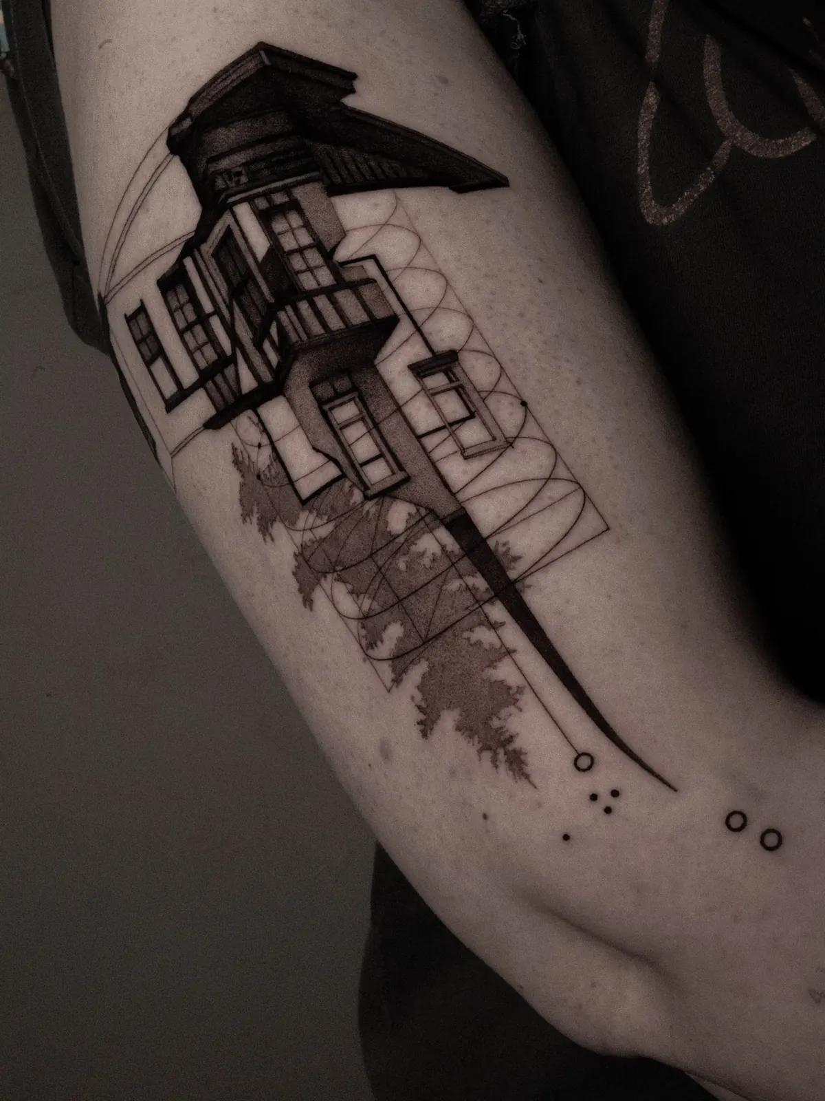 Dwelling — tattoo by Ted Faulmann