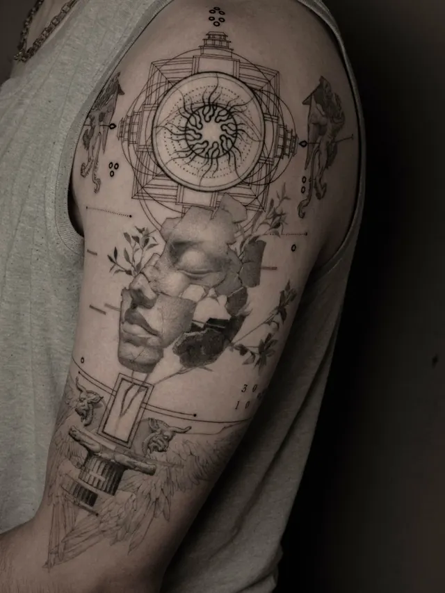 Mandala & Muse — tattoo by Ted Faulmann on Instagram