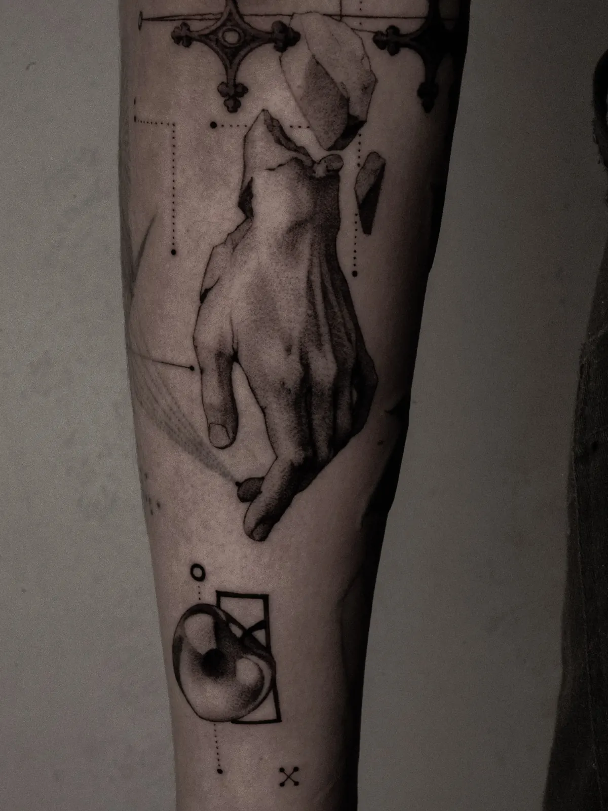 Creation — tattoo by Ted Faulmann